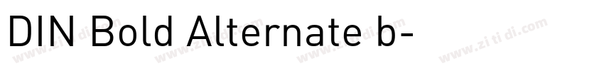 DIN Bold Alternate b字体转换